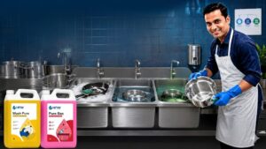 Three Sink Method for Pots & Pans Cleaning
